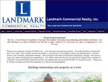Tablet Screenshot of landmarkcre.net