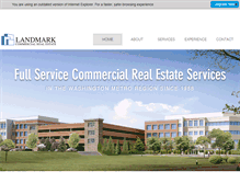 Tablet Screenshot of landmarkcre.com